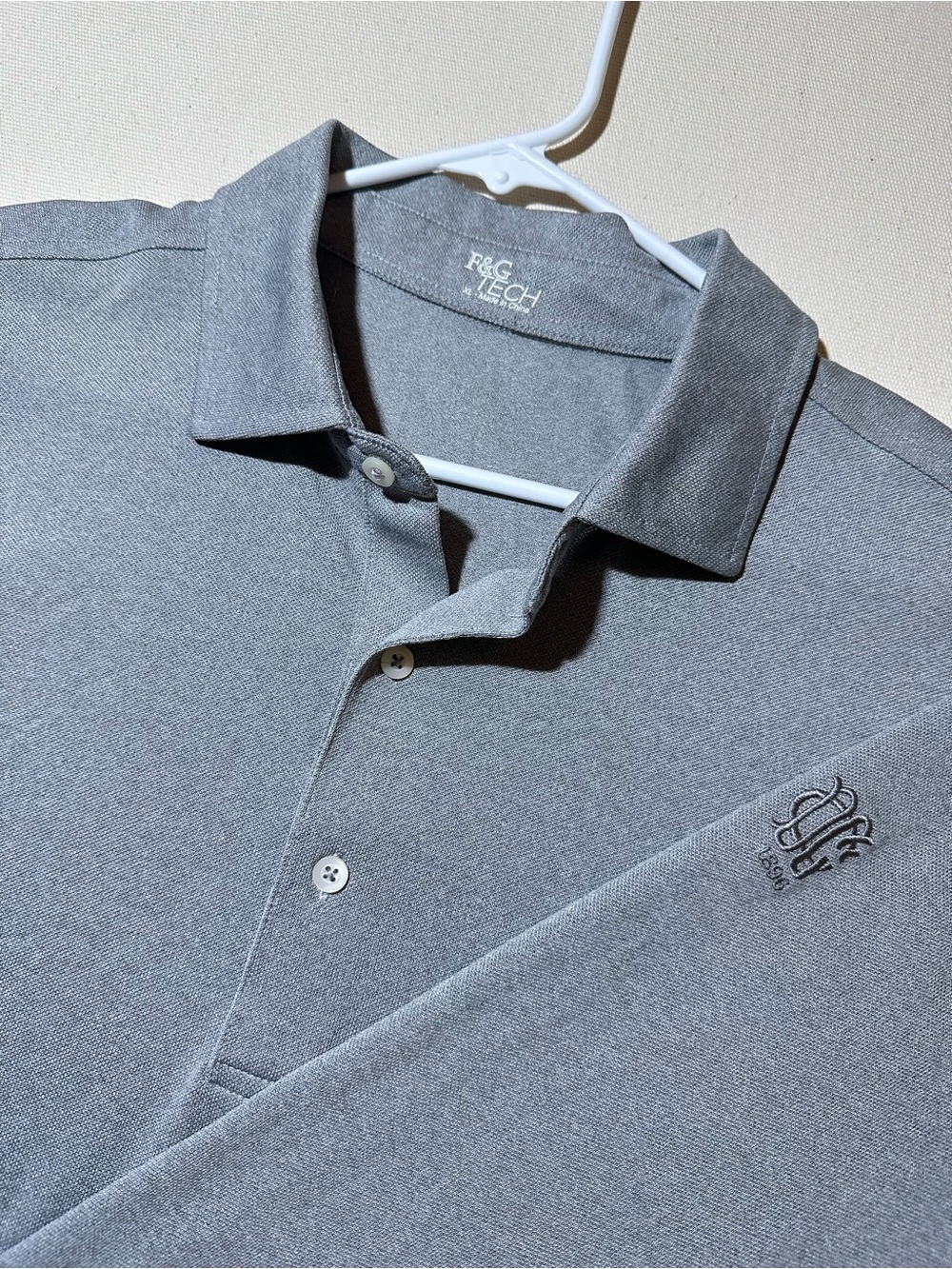 Fairway & Green Men's Grey Long Sleeve Polo Shirt x Dallas Country Club